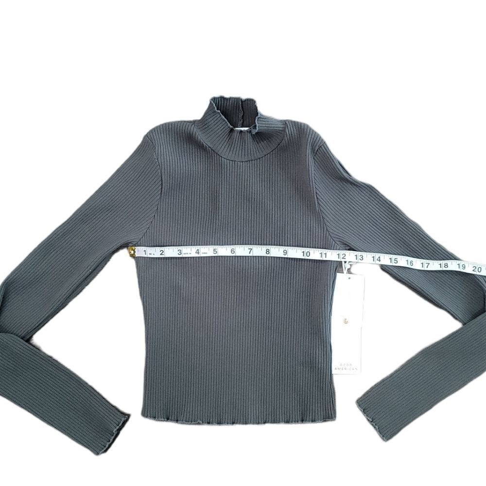 Good American Mock Neck Rib Top - Picture 9 of 10